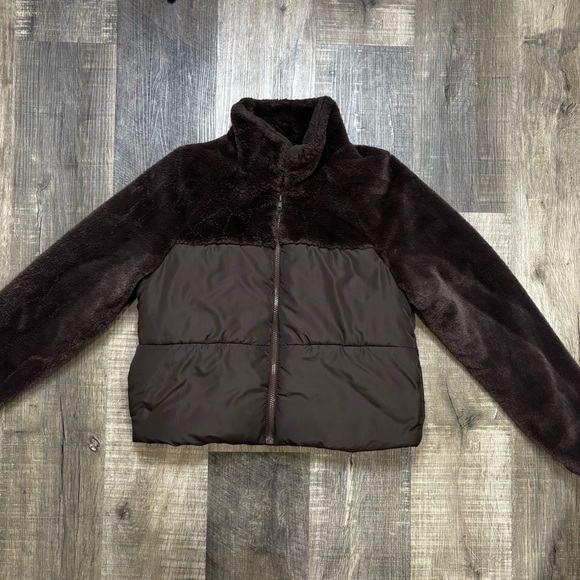 And Now This-Women's Mixed-Media Puffer Jacket, (for Clarissa) - Picture 2 of 14